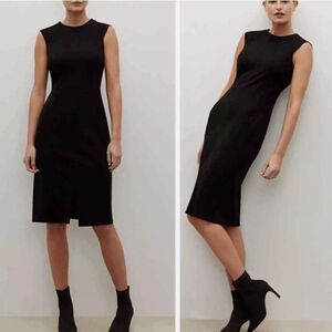 MM LaFleur The Katie Dress Sleeveless Tailored Sheath Back Zip Black Size 0